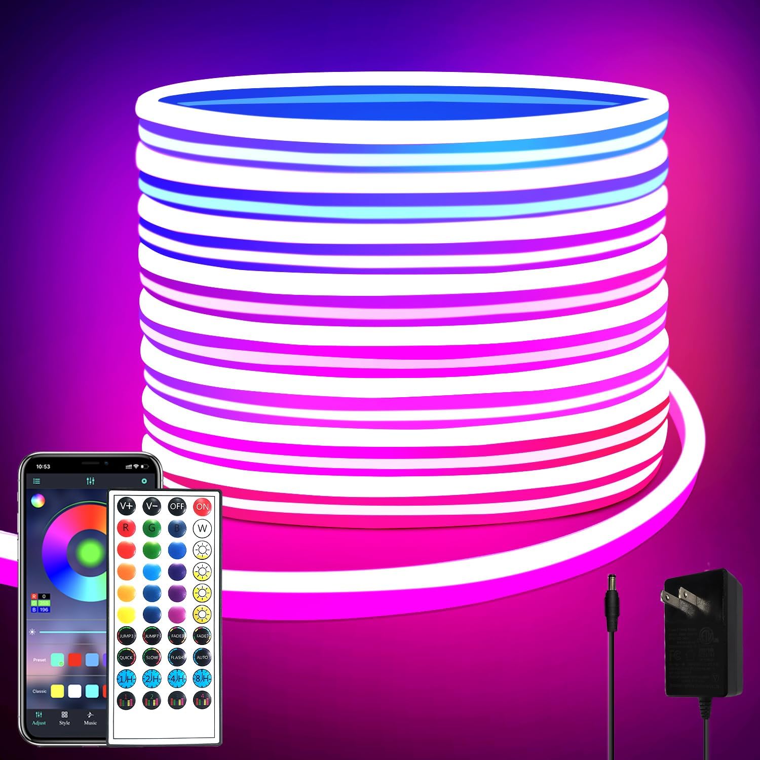 Luxe à neon à LED