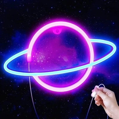 Luxe a neon estetiche pe camera da letto