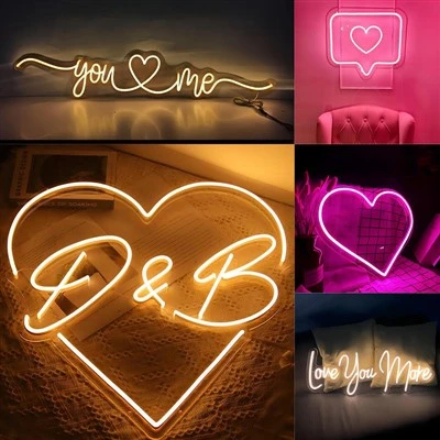 Segno à neon acrilico illuminou à bordo-